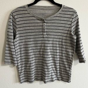 3/4 Sleeve Laura Scott Striped Tee